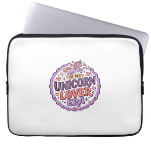 Eenhoring In Mijn Eenhoring Liefhebber Tijdperk Fa Laptop Sleeve