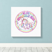 Eenhoring In Mijn Glitter Tijdperk Grappige Print  (Insitu (Houten vloer))
