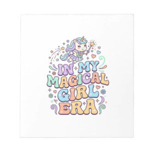 Eenhoring In Mijn Magical Girl Era Kawaii Sticker Notitieblok