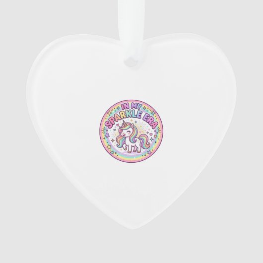 Eenhoring In Mijn Schitterende Tijdperk Grappige P Ornament (voorkant)