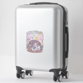 Eenhoring Introvert maar Fonkelend Origineel Wit B Sticker (Koffer)