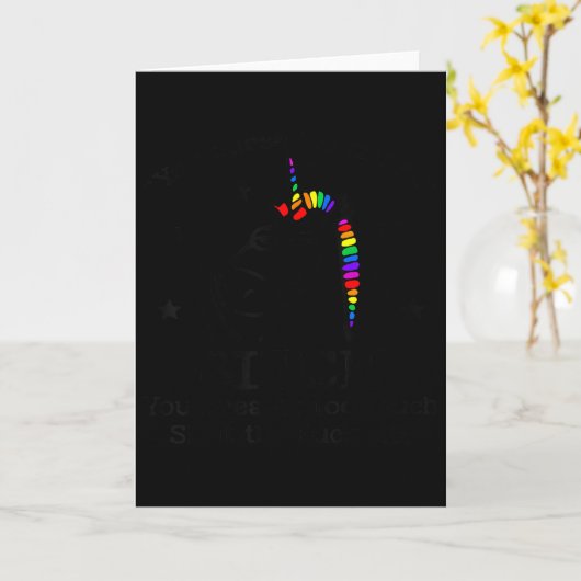 Eenhoring Jij Vervloekt Te Veel Je Ademt Te Veel Kaart (Gele Bloem)