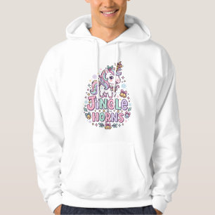 Eenhoring Jingle Hoorns Charmante Kleding Grafisch Hoodie