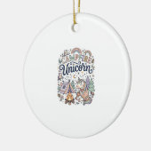 Eenhoring Kampeer vuur Eenhoring Premium Vector St Keramisch Ornament (Links)