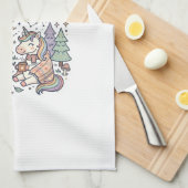 Eenhoring Kampeer vuur Eenhoring Premium Vector St Theedoek (Quarter Fold)