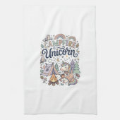 Eenhoring Kampeer vuur Eenhoring Premium Vector St Theedoek (Verticaal)