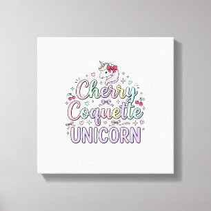 Eenhoring Kersen Coquette Eenhoring Origineel Zazz Canvas Afdruk