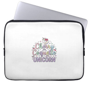 Eenhoring Kersen Coquette Eenhoring Origineel Zazz Laptop Sleeve