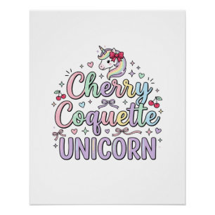 Eenhoring Kersen Coquette Eenhoring Origineel Zazz Perfect Poster