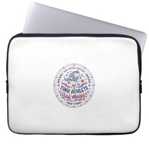 Eenhoring Kleine Atleet Grote Magie Speelse Print  Laptop Sleeve
