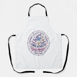 Eenhoring Kleine Atleet Grote Magie Speelse Print  Schort