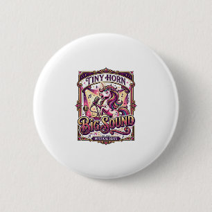 Eenhoring Kleine Hoorn Grote Geluid Stijlvolle Mer Ronde Button 5,7 Cm