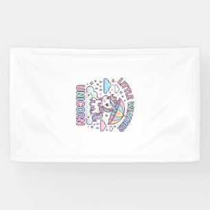 Eenhoring Kleine Weer Eenhoorn Grafisch Ontwerp Wi Spandoek