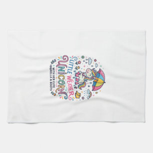 Eenhoring Kleine Weer Eenhoorn Trendy T-shirt Graf Theedoek