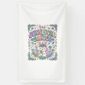 Eenhoring Konijnentuin Kawaii Typografie Ontwerp_ Spandoek (Verticaal)