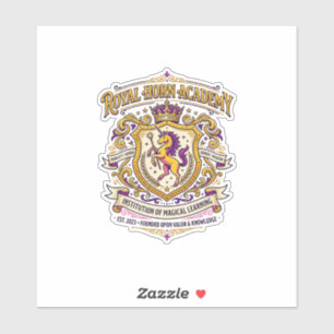 Eenhoring Koninklijke Hoorn Academie Stijlvol Zazz Sticker