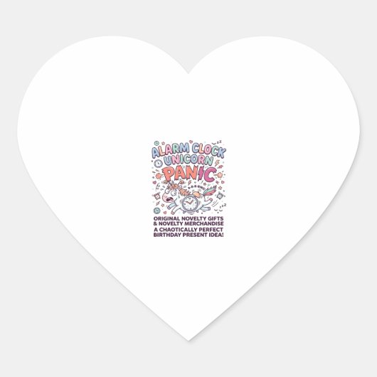 Eenhoring Koninkrijk Garde Schattig Vectorontwerp_ Hart Sticker (Voorkant)
