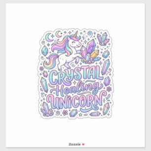 Eenhoring Kristal Helende Eenhoring Cadeau Idee Ve Sticker