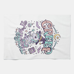 Eenhoring Kruip Het Magische Retro Stijl T-Shirt O Theedoek