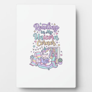 Eenhoring Leest in Mijn Eenhoring Hoek Cute Pastel Fotoplaat