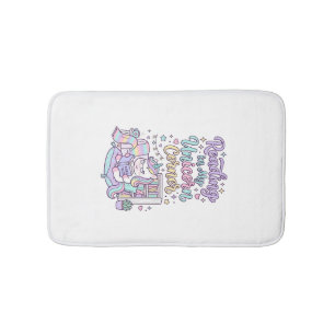 Eenhoring Lezen in Mijn Eenhoring Hoek Cute Pastel Badmat