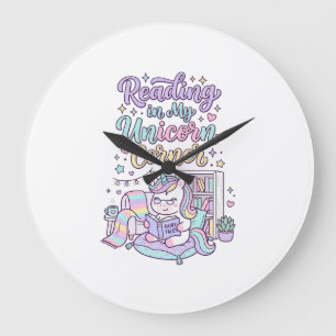 Eenhoring Lezen in Mijn Eenhoring Hoek Cute Pastel Grote Klok