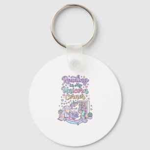 Eenhoring Lezen in Mijn Eenhoring Hoek Cute Pastel Sleutelhanger