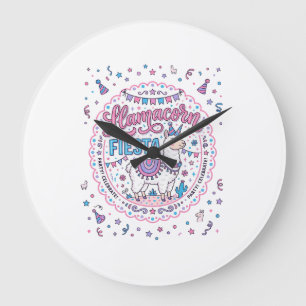 Eenhoring Llamacorn Feest Grappige Shirt Grafisch_ Grote Klok