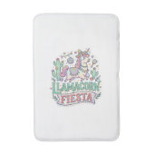 Eenhoring Llamacorn Fiesta Premium Vector POD Kuns Badmat (Voorkant Verticaal)
