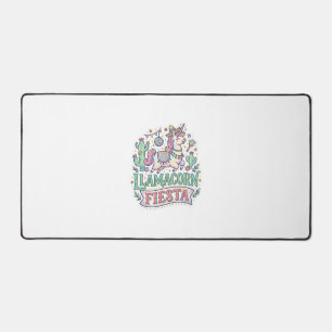 Eenhoring Llamacorn Fiesta Premium Vector POD Kuns Bureaumat