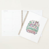 Eenhoring Llamacorn Fiesta Premium Vector POD Kuns Planner (Display)