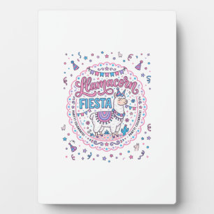 Eenhoring Llamacorn Fiesta Speelse Shirt Grafisch_ Fotoplaat