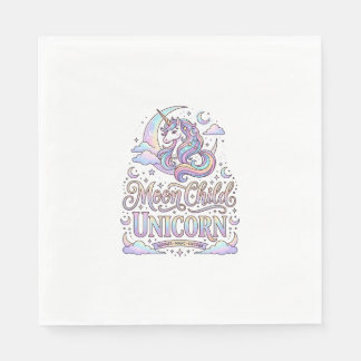 Eenhoring Maan Kind Eenhoring Origineel Zazzle Ont Servet