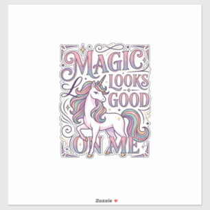 Eenhoring Magie Staat Me Trendy T-shirt Grafisch Sticker