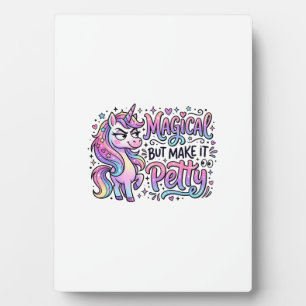 Eenhoring Magisch maar Maak het Klein Geschenk Ide Fotoplaat