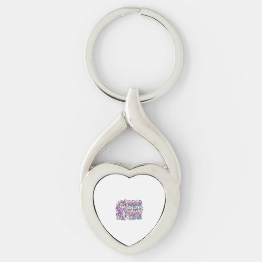 Eenhoring Magisch maar Maak het Klein Geschenk Ide Sleutelhanger (Voorkant)
