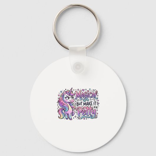 Eenhoring Magisch maar Maak het Klein Geschenk Ide Sleutelhanger (Voorkant)
