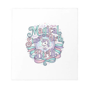 Eenhoring Magisch Sinds Geboorte Originele Grafisc Notitieblok