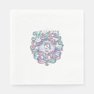 Eenhoring Magisch Sinds Geboorte Originele Grafisc Servet
