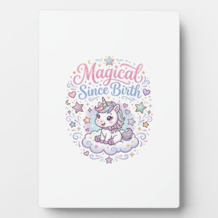 Eenhoring Magisch Sinds Geboorte Printklaar POD Ku Fotoplaat