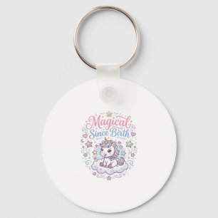 Eenhoring Magisch Sinds Geboorte Printklaar POD Ku Sleutelhanger