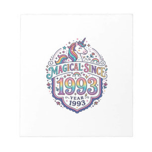 Eenhoring Magisch Sinds Jaar Trendy Print op Verzo Notitieblok
