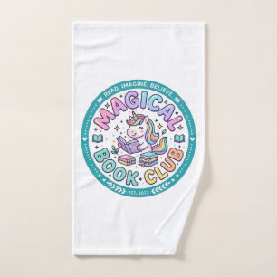 Eenhoring Magische Boek Club Grappige Shirt Grafis Handdoek