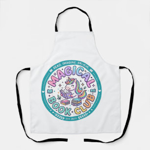 Eenhoring Magische Boek Club Grappige Shirt Grafis Schort