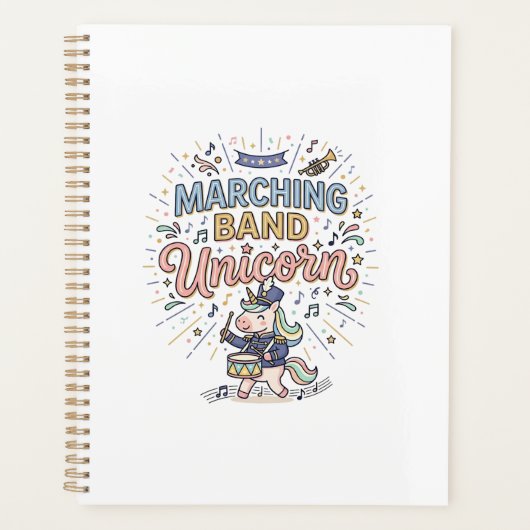 Eenhoring Marching Band Eenhoring Print Klare Mark Planner (Voorkant)