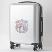 Eenhoring Mathicorn Modus Schattige Typografie Des Sticker (Koffer)