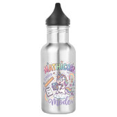 Eenhoring Mathicorn Modus Schattige Typografie Des Waterfles (Links)