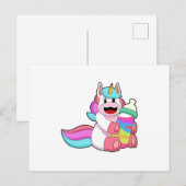 Eenhoring met babyfles.PNG Briefkaart (Voorkant / Achterkant)