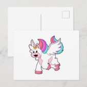 Eenhoring met Vleugel.PNG Briefkaart (Voorkant / Achterkant)