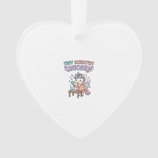 Eenhoring Mini Wetenschapper Eenhoring Trendy Prod Ornament (voorkant)
